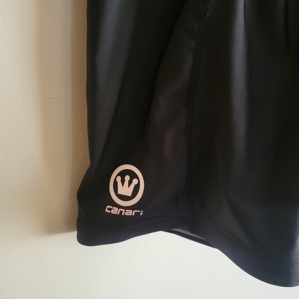 Canadian Padded Bike Shorts Stretchy Black M Medium - Picture 3 of 10